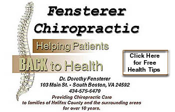 Fensterer Chiropractic - Helping Patients BACK to Health - Click for more information