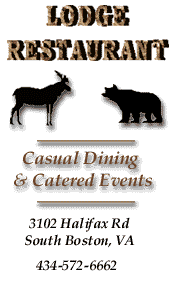 Visit the Lodge Restaurant - Open Tuesday - Sunday