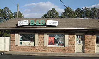 B&D Sport Cards and Comics - Store Front