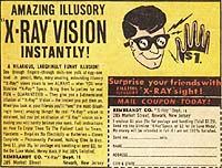 X-Ray Glasses ad from old comic book