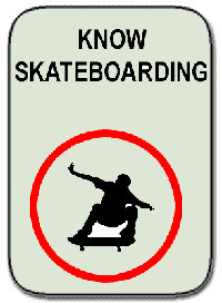 Know Skateboarding Sign